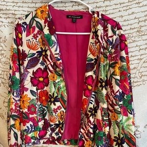 ZARA TRF floral bomber jacket